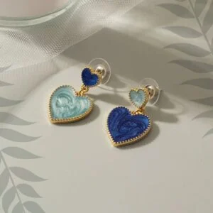 Korean Heart Acrylic Earrings – KFAECEA55K10