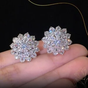 Diamond Dewdrop Bloom Earring - XX56KK56XX